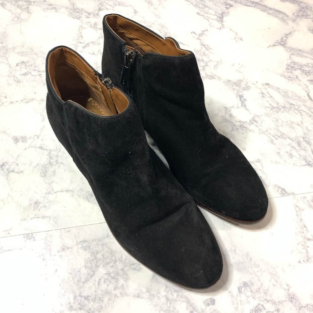 Sam Edelman suede ankle boots black